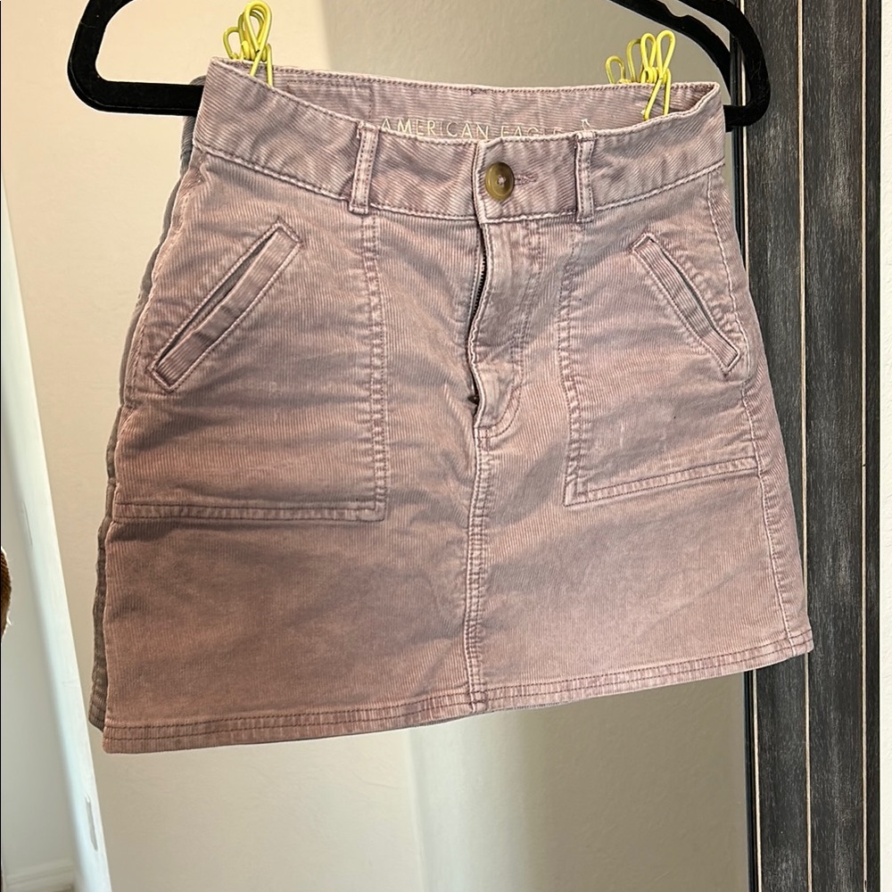 American Eagle Outfitters Women's Corduroy Skirt - Mauve